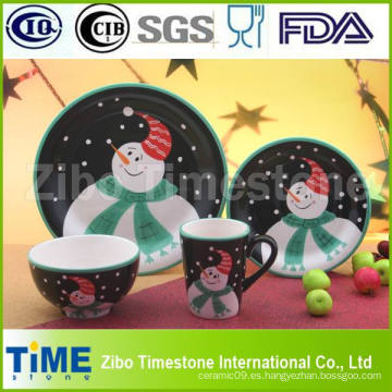 Cena de porcelana de cerámica para la decoración de la Navidad (TS-009)